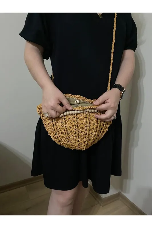 HASIR GÖRÜNÜMLÜ MİDYE ÇANTA