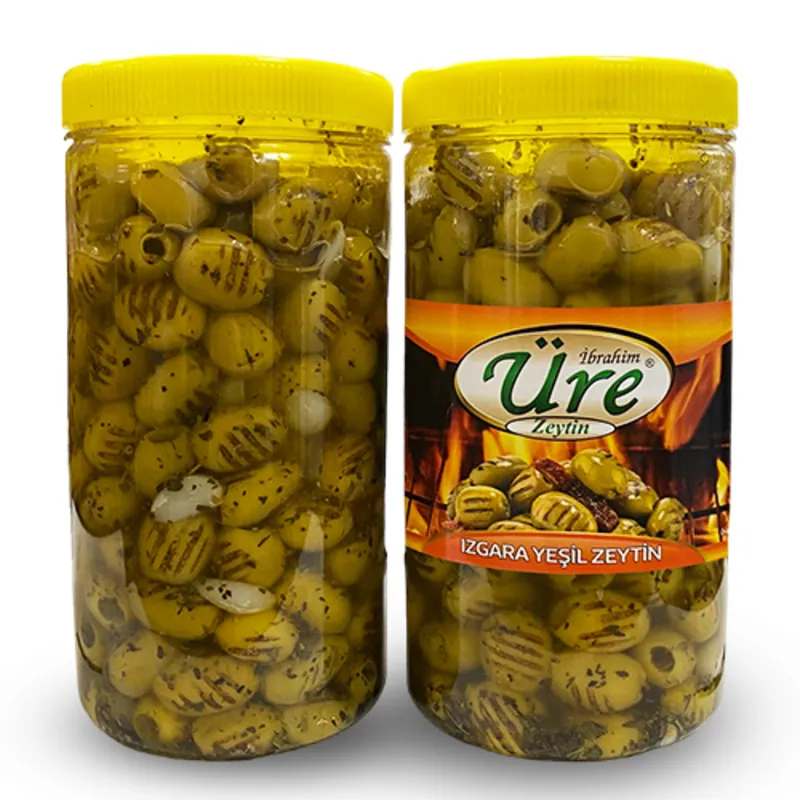 Üre Sarımsaklı Baharatlı Izgara Yeşil Zeytin 1kg GURME