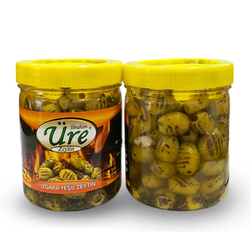 Üre Sarımsaklı Baharatlı Izgara Yeşil Zeytin 500gr Gurme