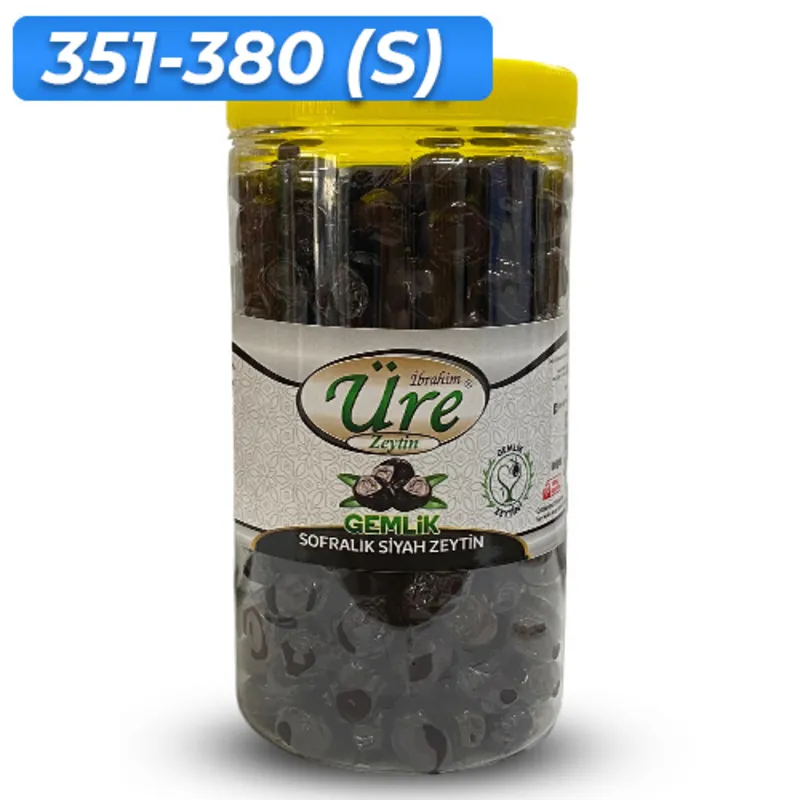 Üre Yağlı Duble Sofralık Siyah Zeytin Net 1kg