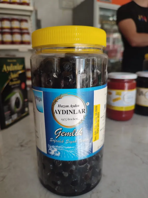  1 Kiloluk Hakiki Sofralık Siyah  Zeytin