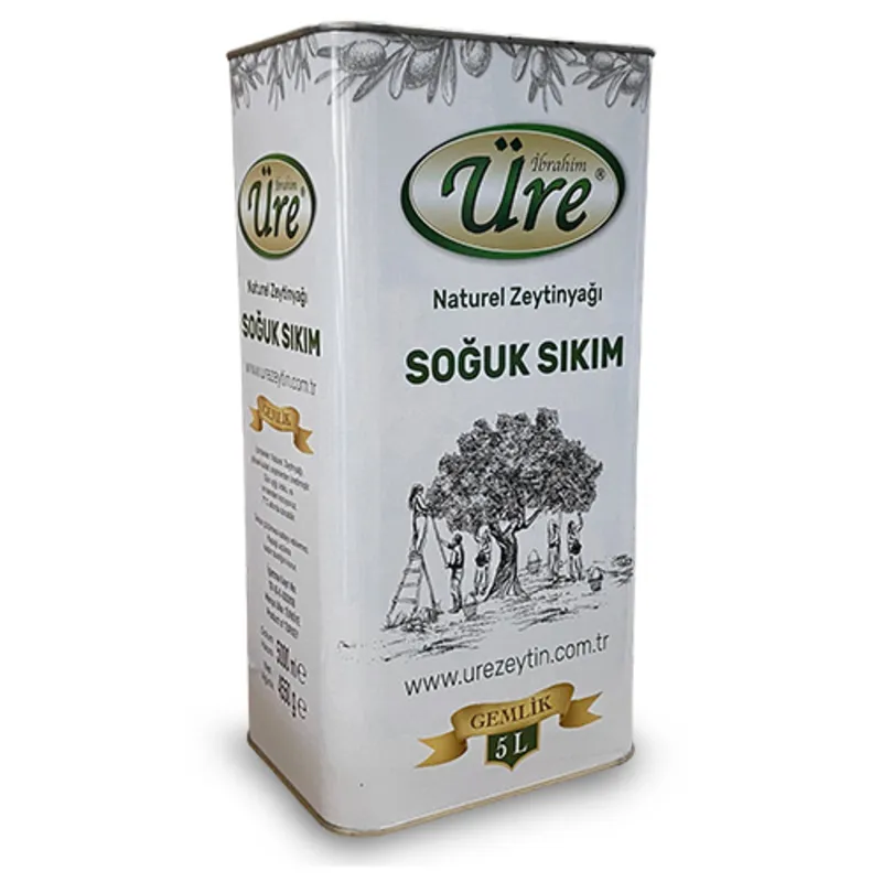 Üre Soğuk Sıkım Natural Sızma Zeytinyağı 5lt