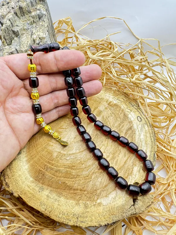 Günlük Kullanıma Birebir El Yapımı Kehribar Tesbih