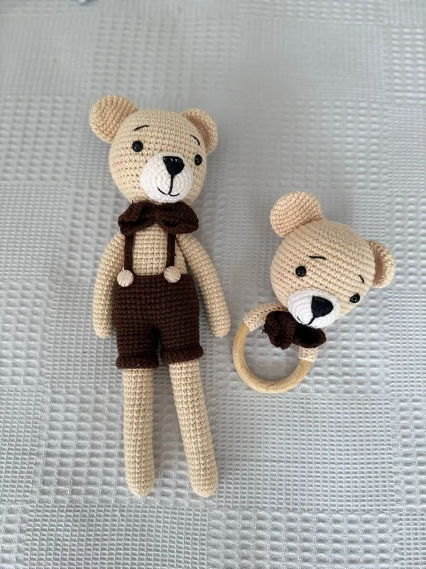 Ayıcık Bebek Amigurumi Sevimli ve Sıcacık El Emeği Hediye