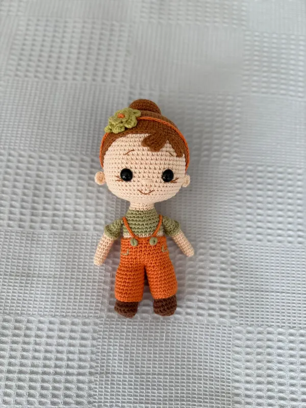 Amigurumi Kız Bebek Oyuncak Sevimli ve Özel El Emeği Hediye