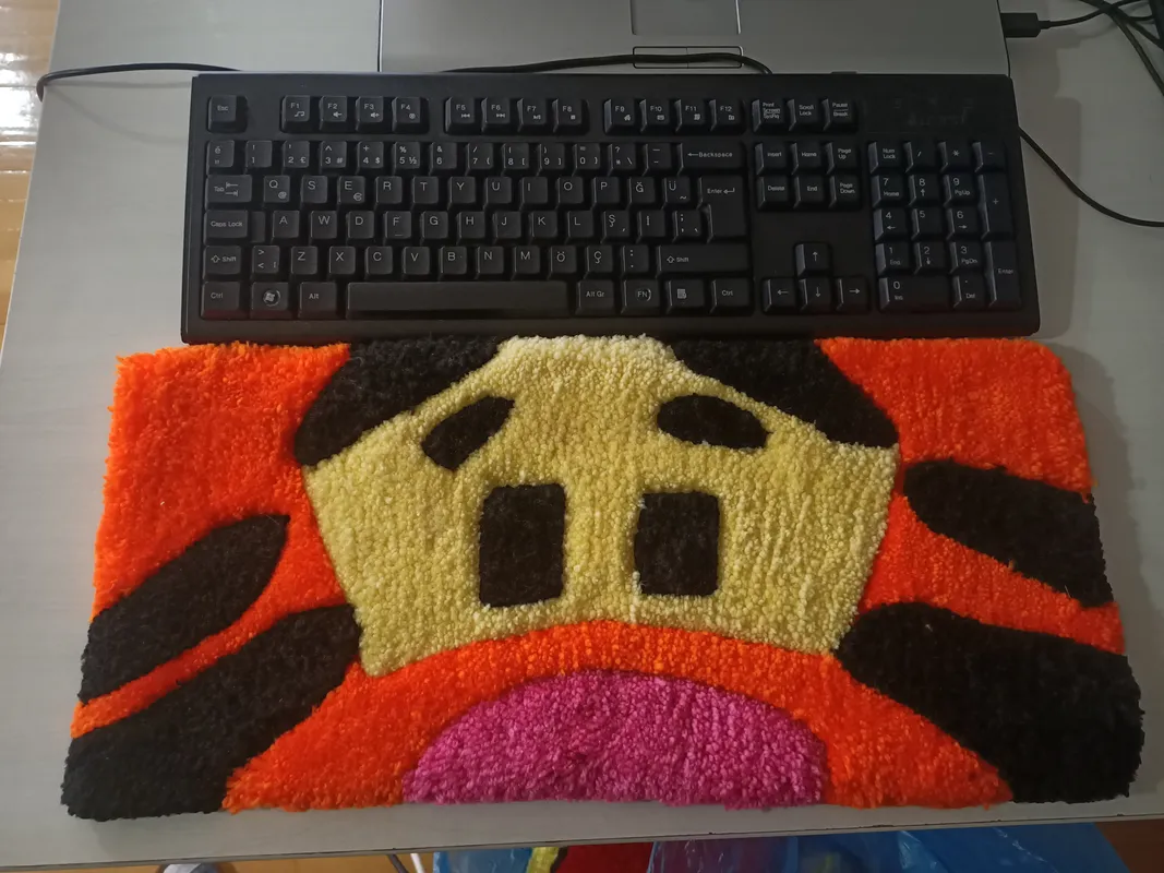 Bilgisayar Klavye Halısı Tufting Dokuma 