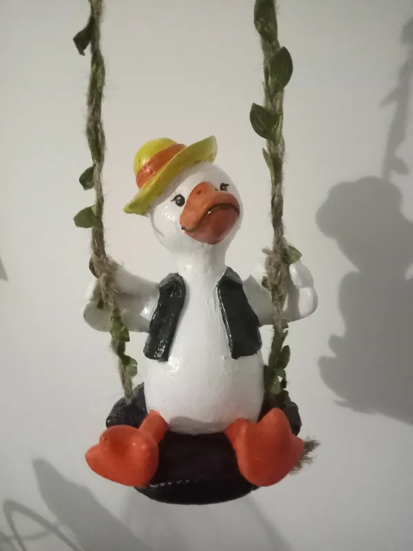 Duffy duck ördek bahçe veya balkon süsü 