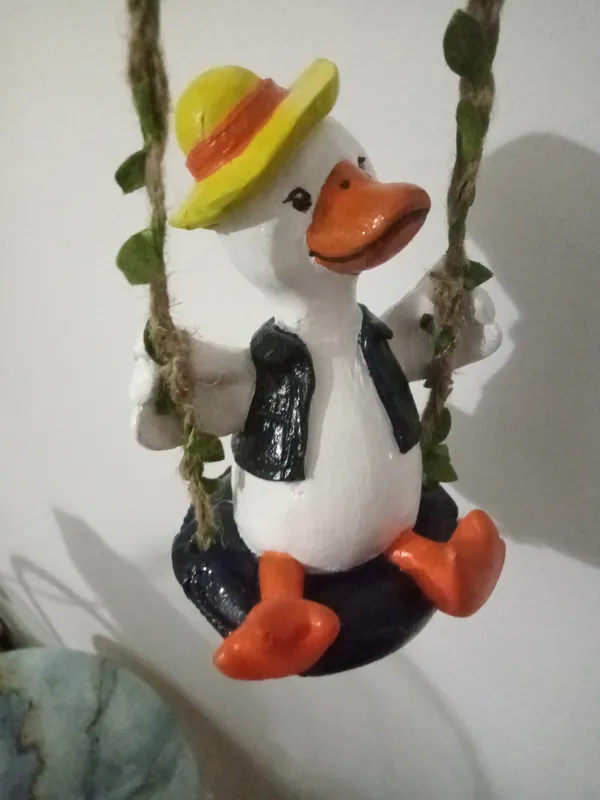 Duffy duck ördek bahçe veya balkon süsü 