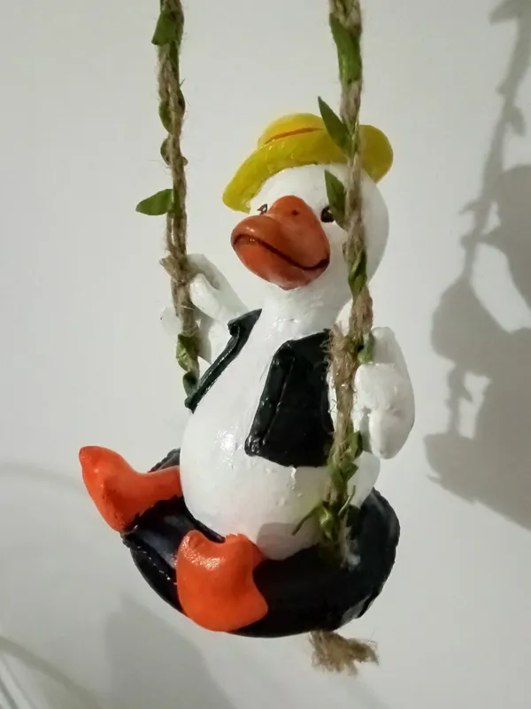 Duffy duck ördek bahçe veya balkon süsü 