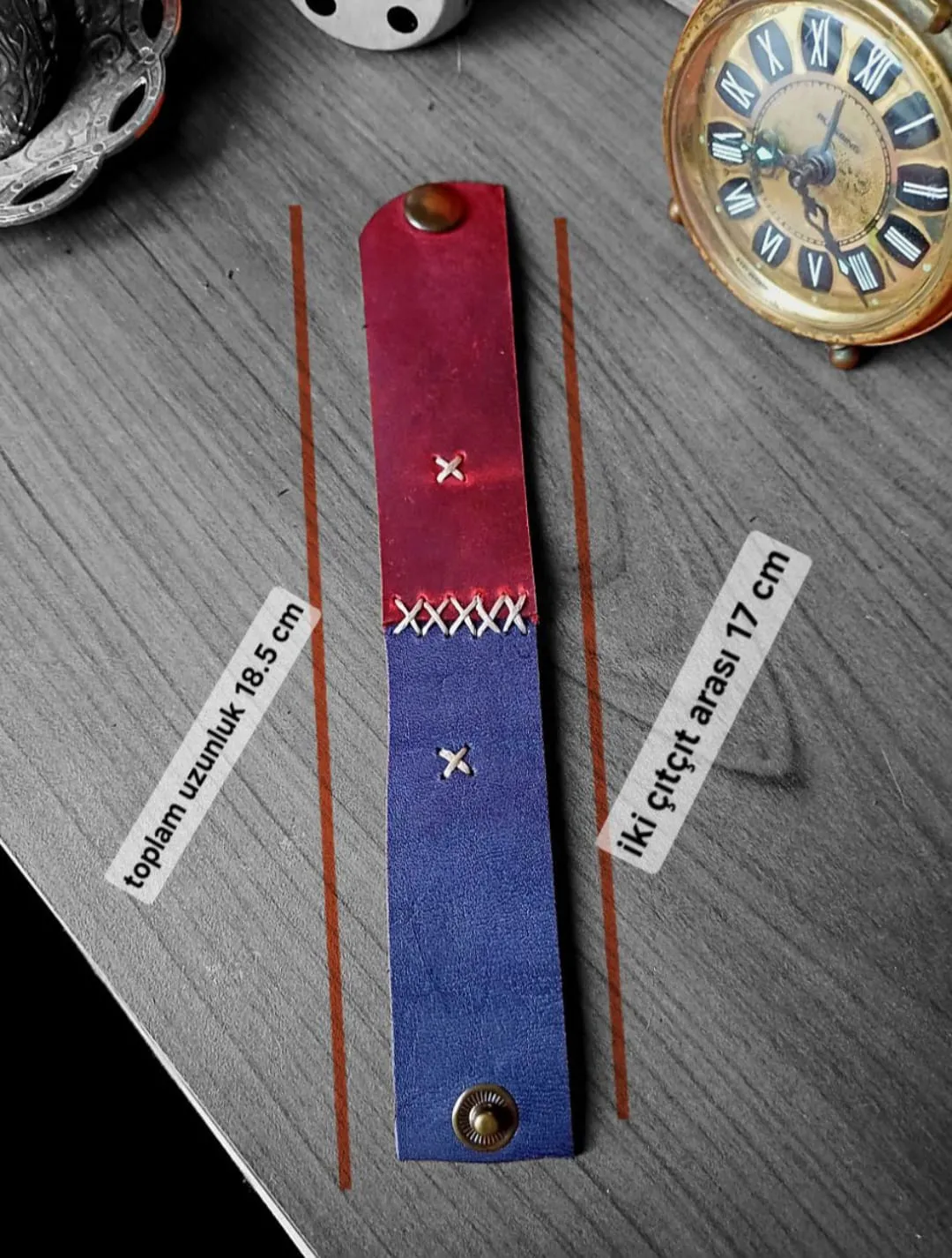 Hakiki Deri Tasarım El Emeği Bileklik