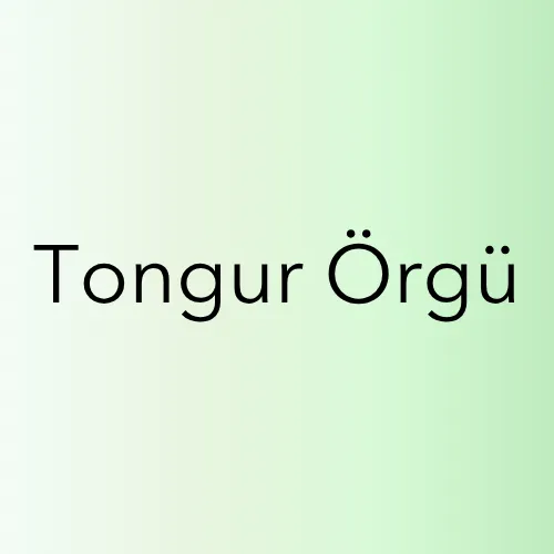TONGUR ÖRGÜ