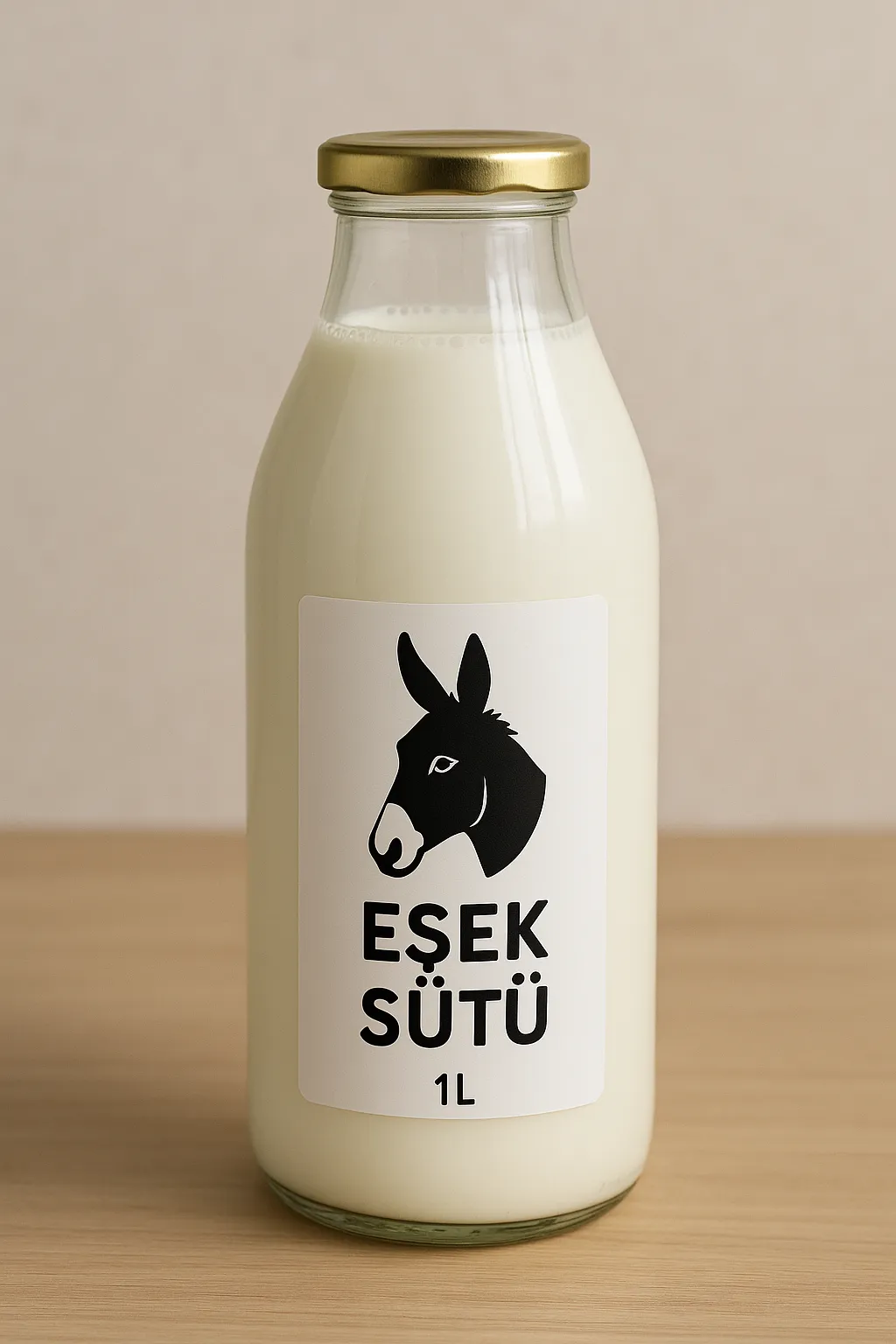 Taze ve Doğal Laktozsuz Eşek Sütü 1 Litre
