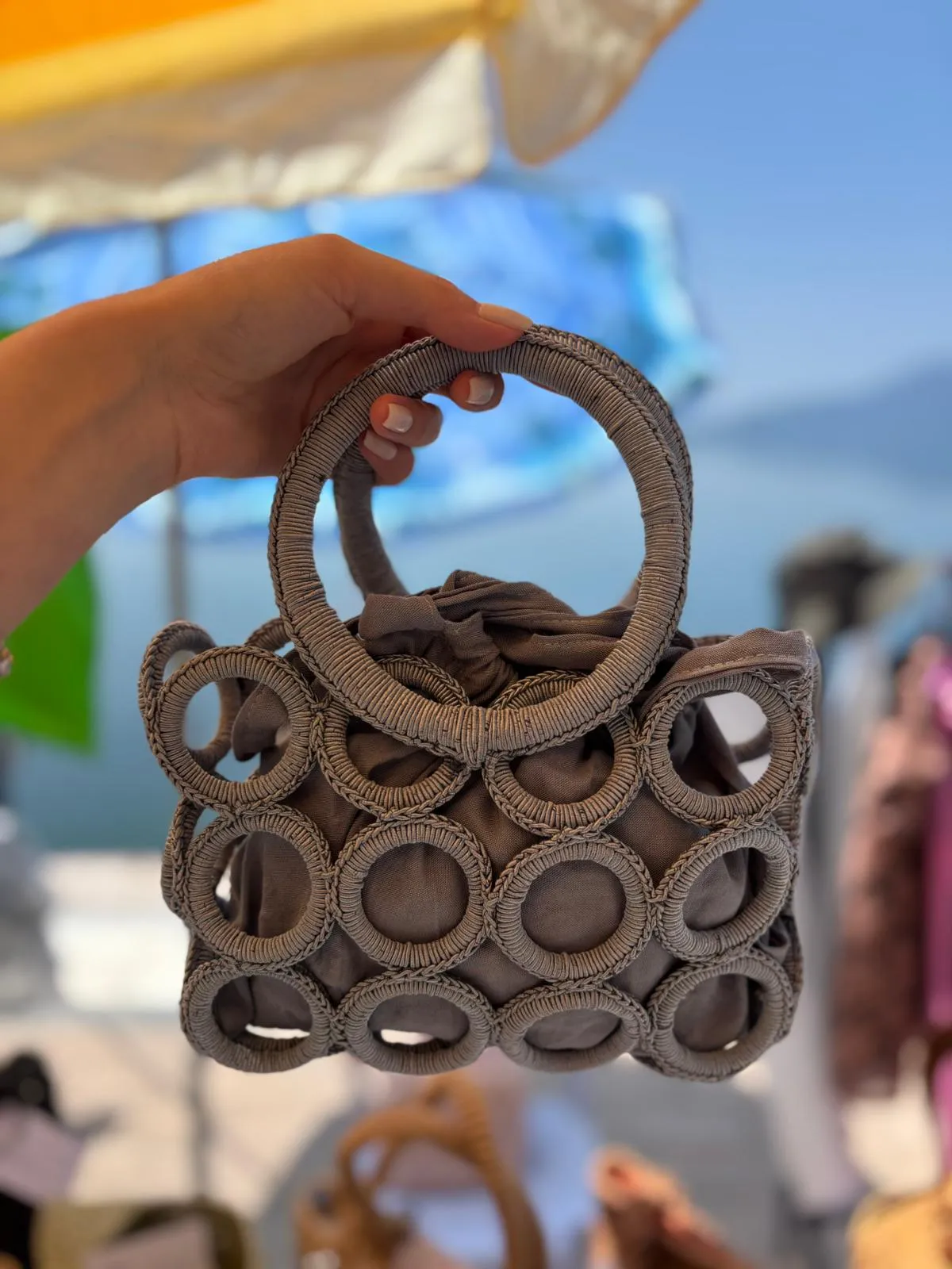 İçi Keseli Halka Çanta