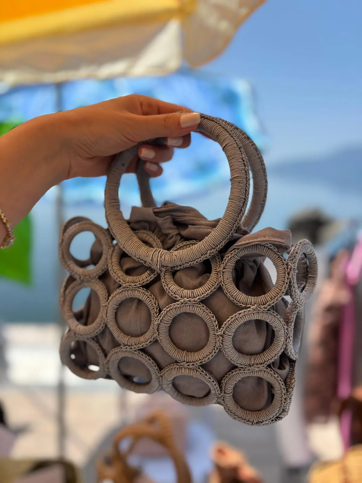 İçi Keseli Halka Çanta